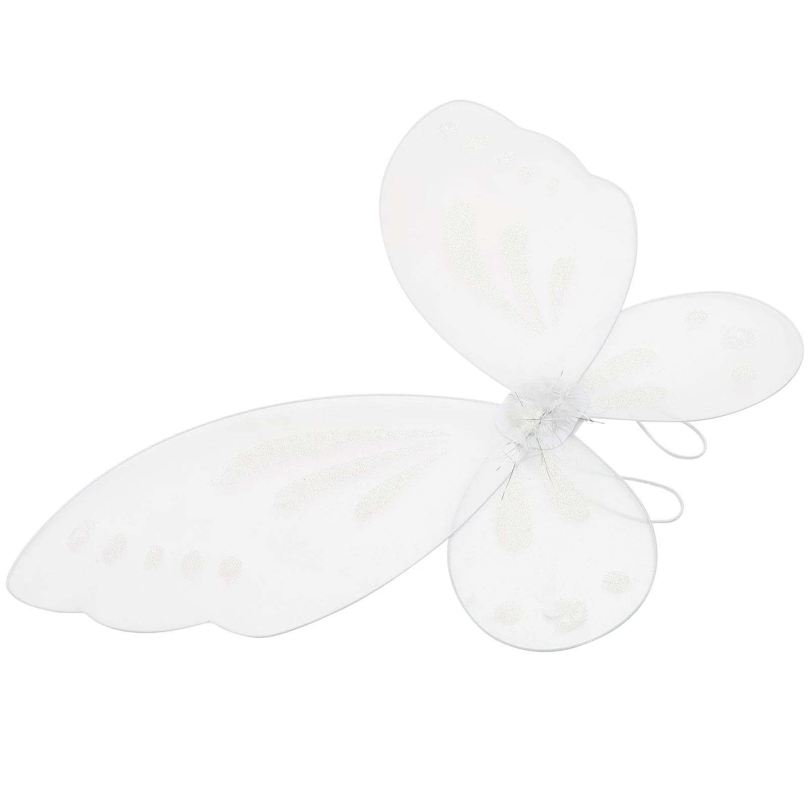 

Butterfly Costume Wings Toys White Nylon Kids Wing Toddler Child Fairy Role Play Party Accessory School Theme Dress Up