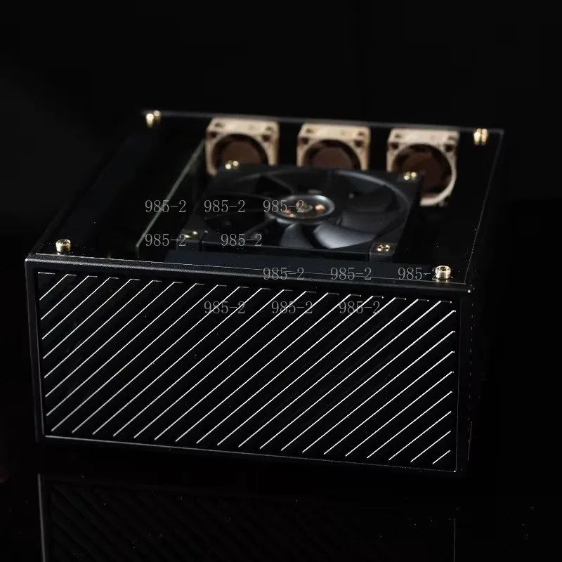 LP‑P6 ITX Case, All‑Aluminum CNC Knife Card Chassis for RTX 4060, 1U Power Supply SFF Cabinet