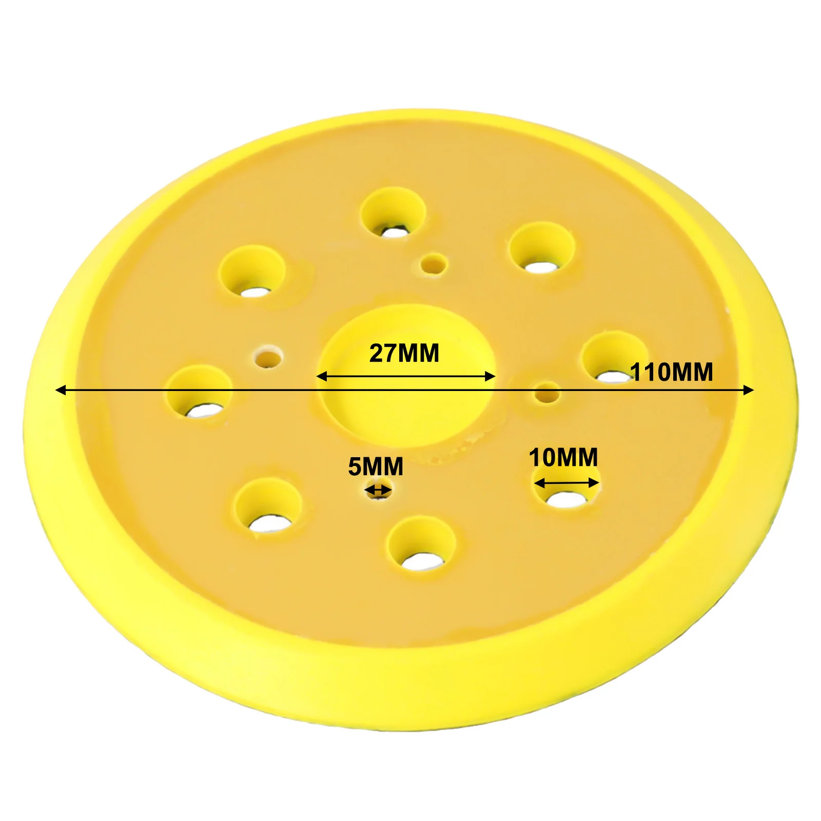 Almohadilla de pulido de 8 agujeros de 125mm, almohadilla de pulido, lijadora Orbital aleatoria para máquina de lijado, adaptador de perforación roscada, herramientas eléctricas