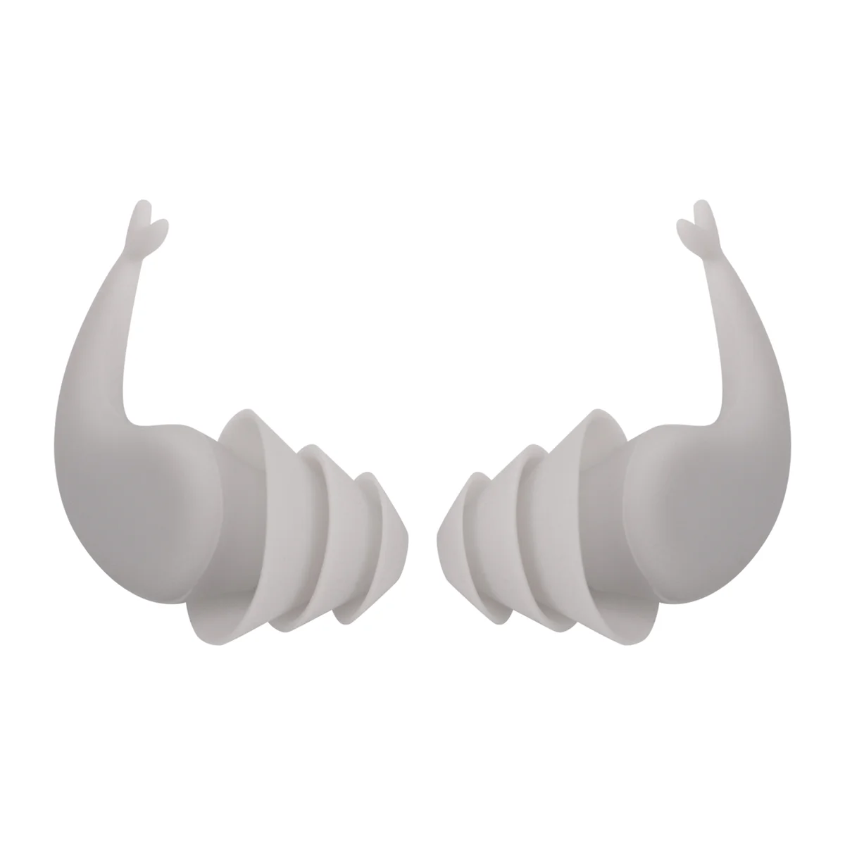 Grandes tampões de ouvido ultra confortáveis à prova d'água, tampões de ouvido de natação, tampões de silicone reutilizáveis para esportes aquáticos, 3 pares