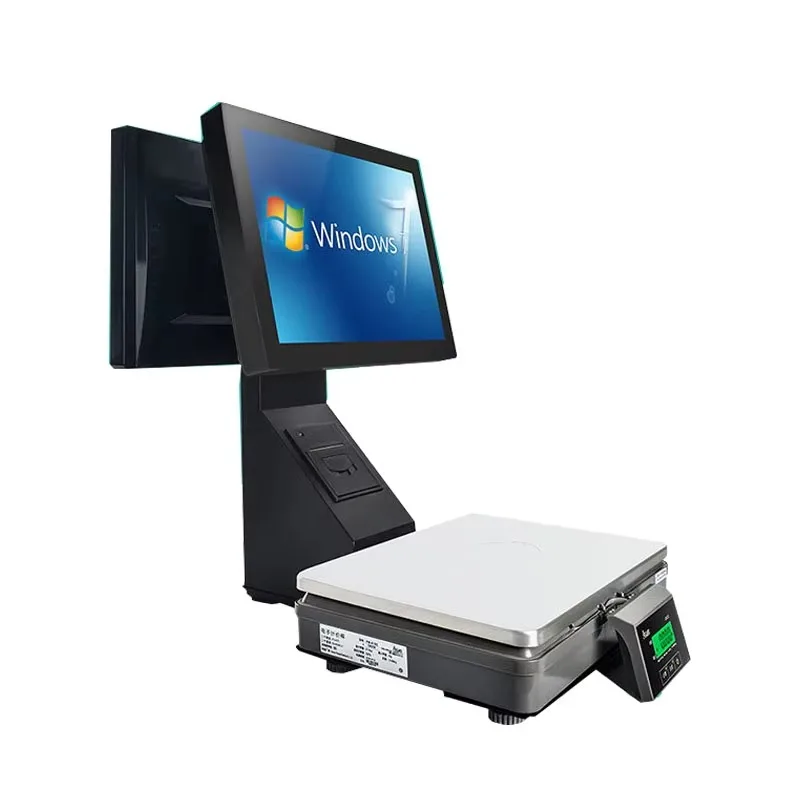 30KG Digital Weighing All in ONE Electronic Touch Screen POS Scale with Printer