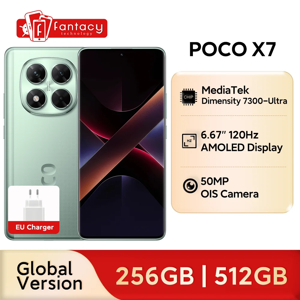 POCO X7 Global Version Smartphone Dimensity 7300-Ultra 6.67\