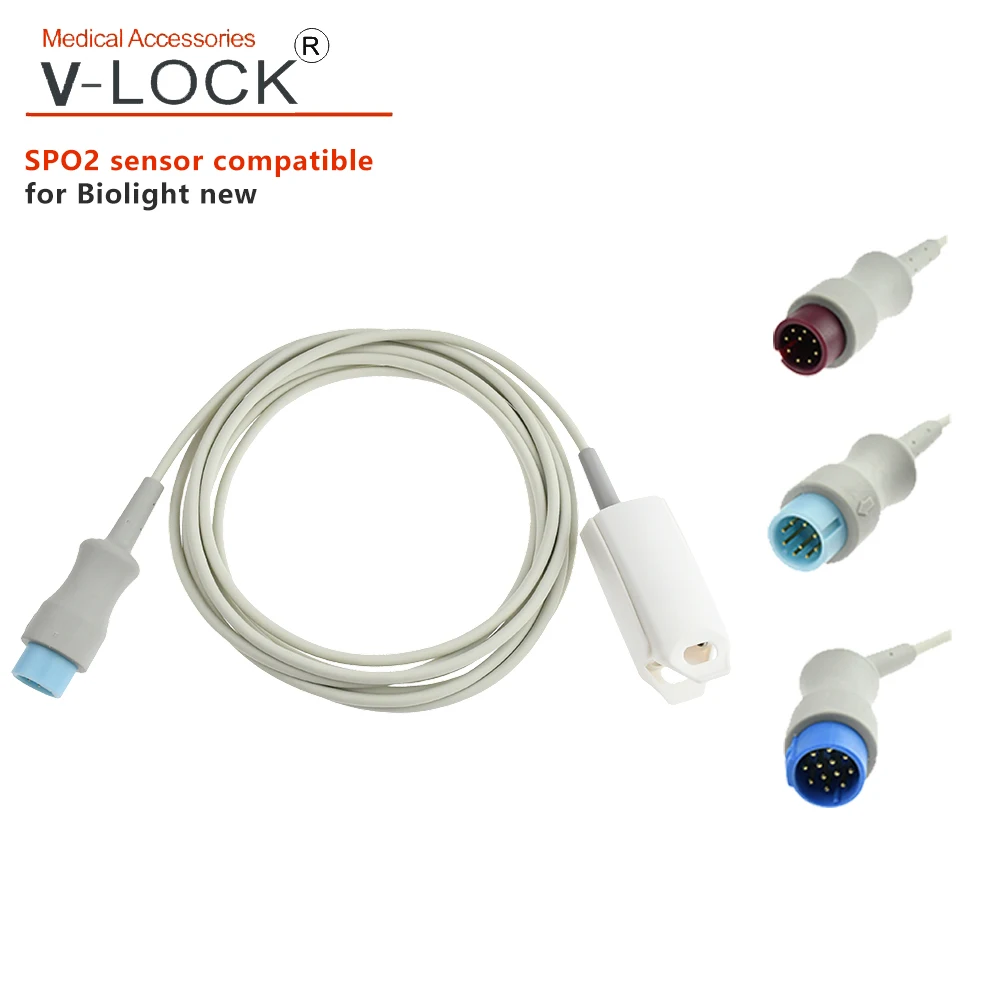 

Кабель-адаптер V-LOCK PM, совместимый с монитором пациента Biolight нового типа M10 M12 S7 S9 S10 S12 Q5 Q7