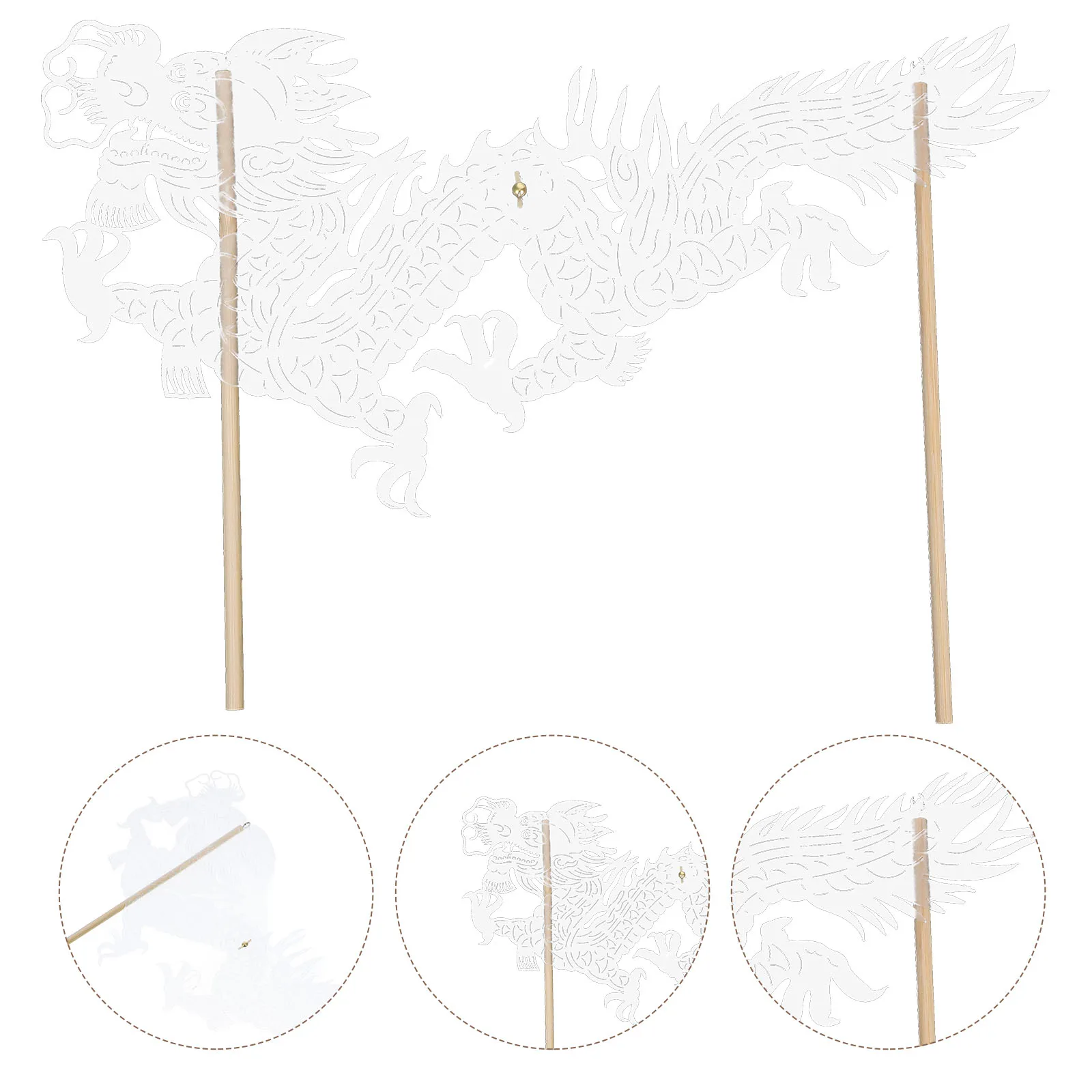 หุ่นมือมังกรจีน DIY งานฝีมือโรงละครเงา ของตกแต่งเทศกาลปีใหม่ ศิลปะวัฒนธรรมดั้งเดิมสำหรับเด็กและครอบครัว