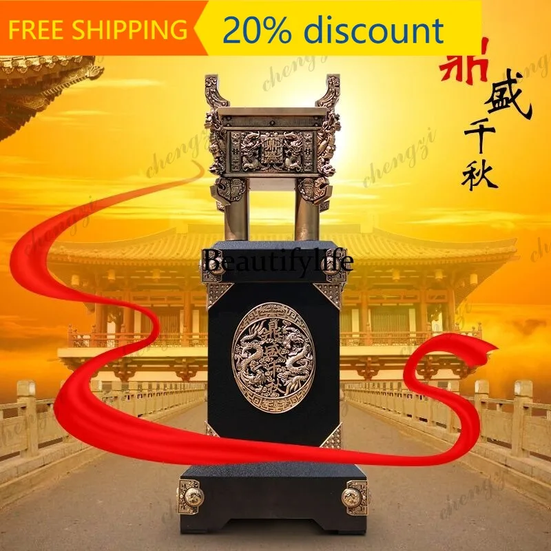 CC Large floor-to-ceiling metal tripod ornament office decoration will be sent to the company for celebration crafts.