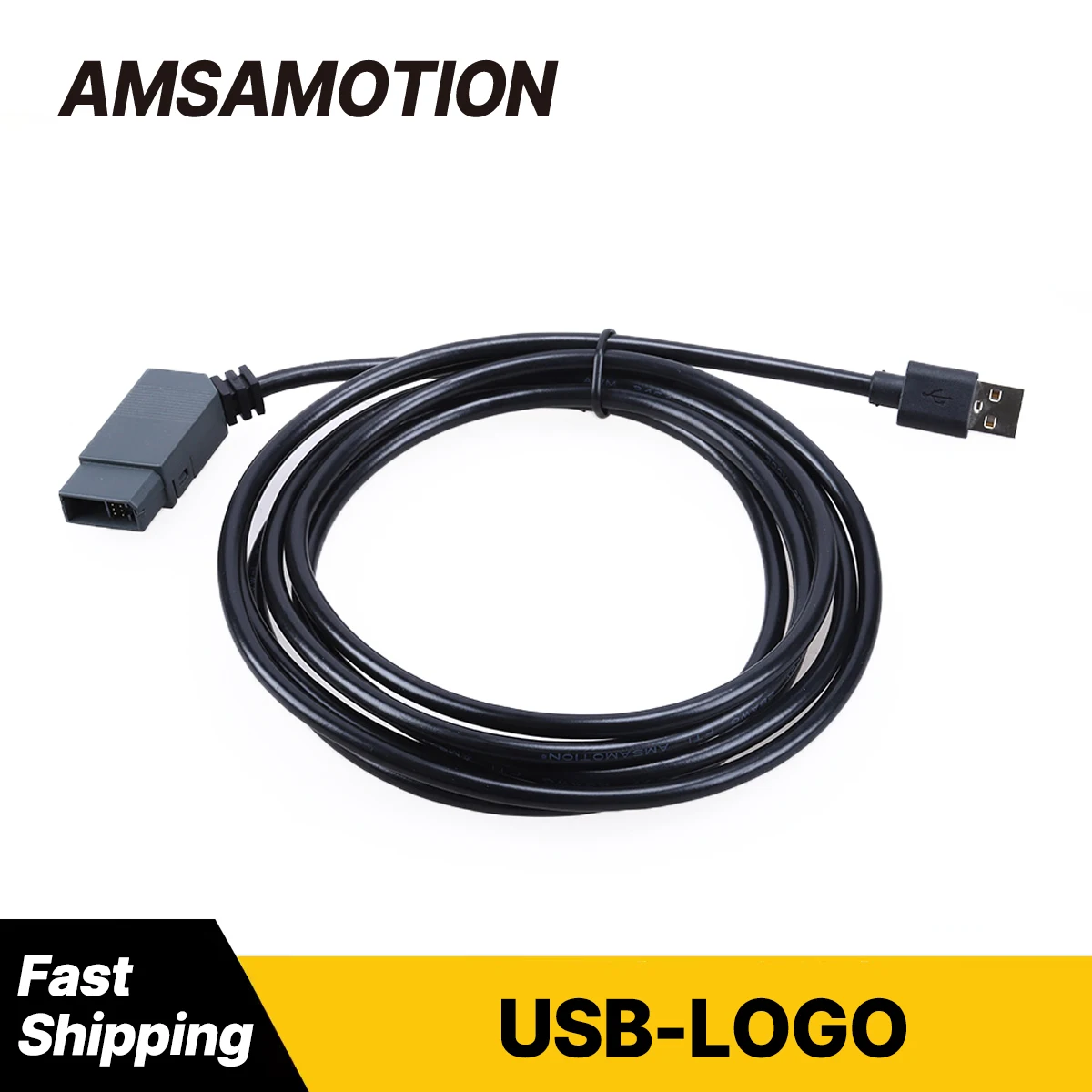 AMSAMOTION USB-LOGO Programming Cable Suitable for Siemens LOGO Series PLC 6ED1057-1AA01-0BA0 1MD08 1FB08 1HB08 Download Line