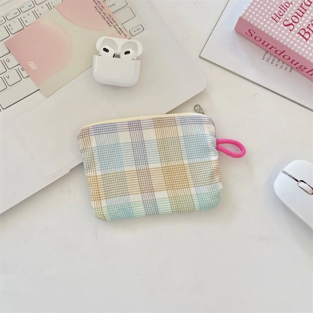 

Gifts Fresh Print Coin Purse Portable Canvas Lipstick Storage Bags Mini Earphone Case