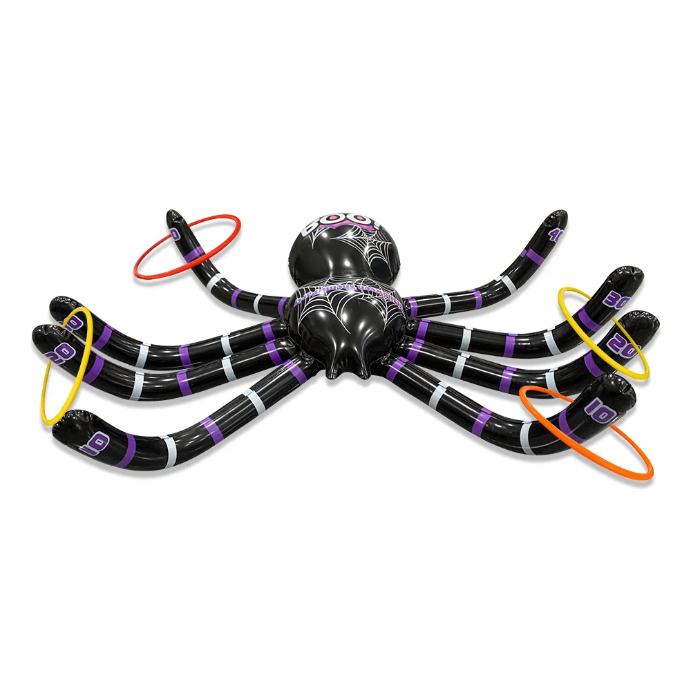 

Надувной игровой набор с большим животом и пауком, украшение для вечеринки в честь Хэллоуина, игровой реквизит, обручи произвольного цвета