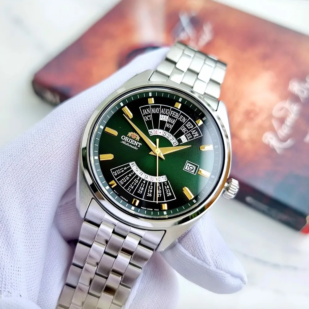 المورق الأصلي ساعة يابانية ساعات آلية أوتوماتيكية ساعة رجالي فاخرة 5Bar مقاوم للماء ساعة الأعمال RA-BA0002E10B