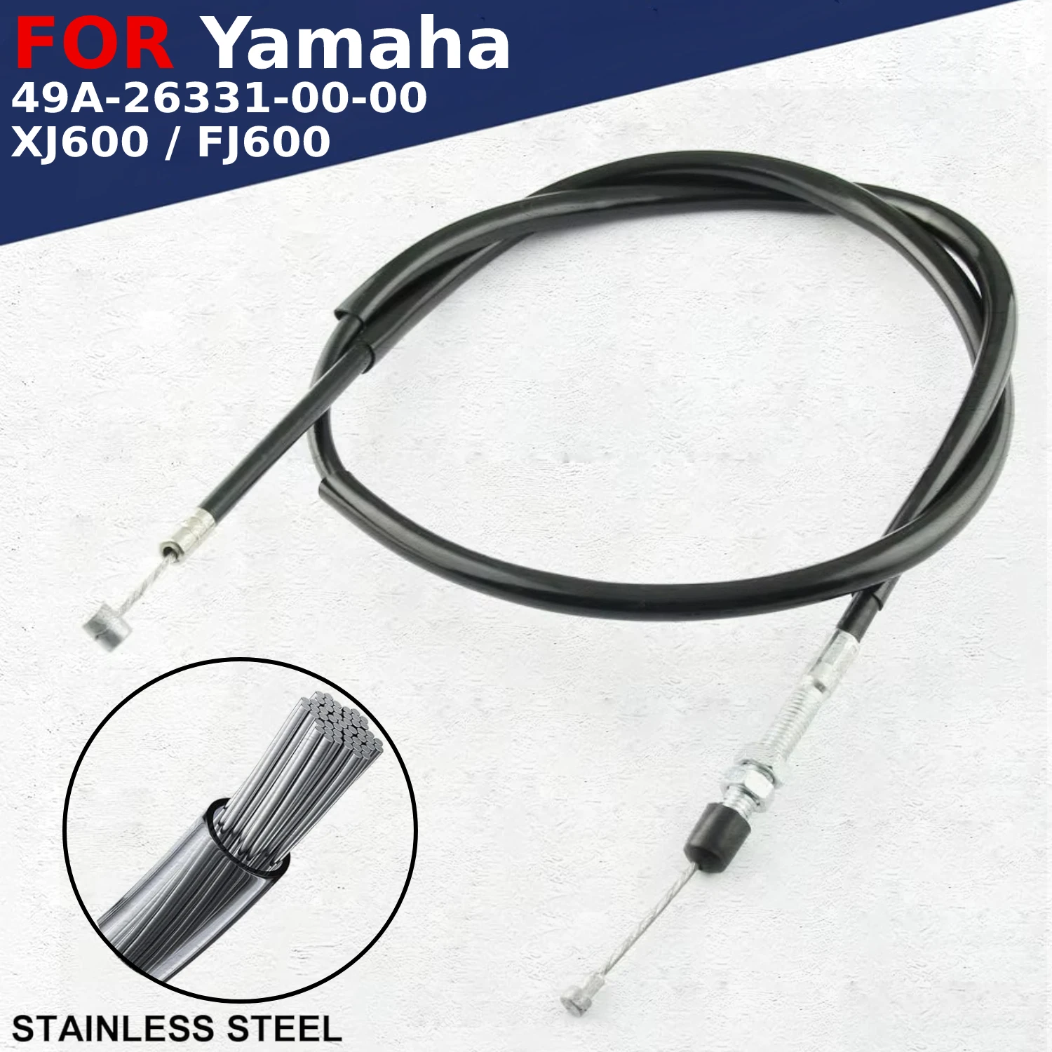 

Motorcycle Parts Clutch Cable Pull Brake Line For Yamaha XJ600 FJ600 1984 1985 1986 1987 1988 1989 1990 1991 1984-1990 1984-1990