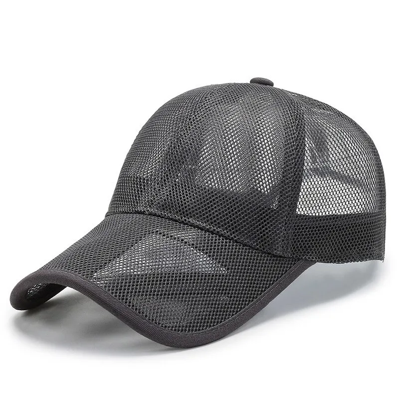 Summer Men Hat Openwork Brim Breathable Mesh Cap Outdoor Sports Sunscreen Baseball Women Sunhat