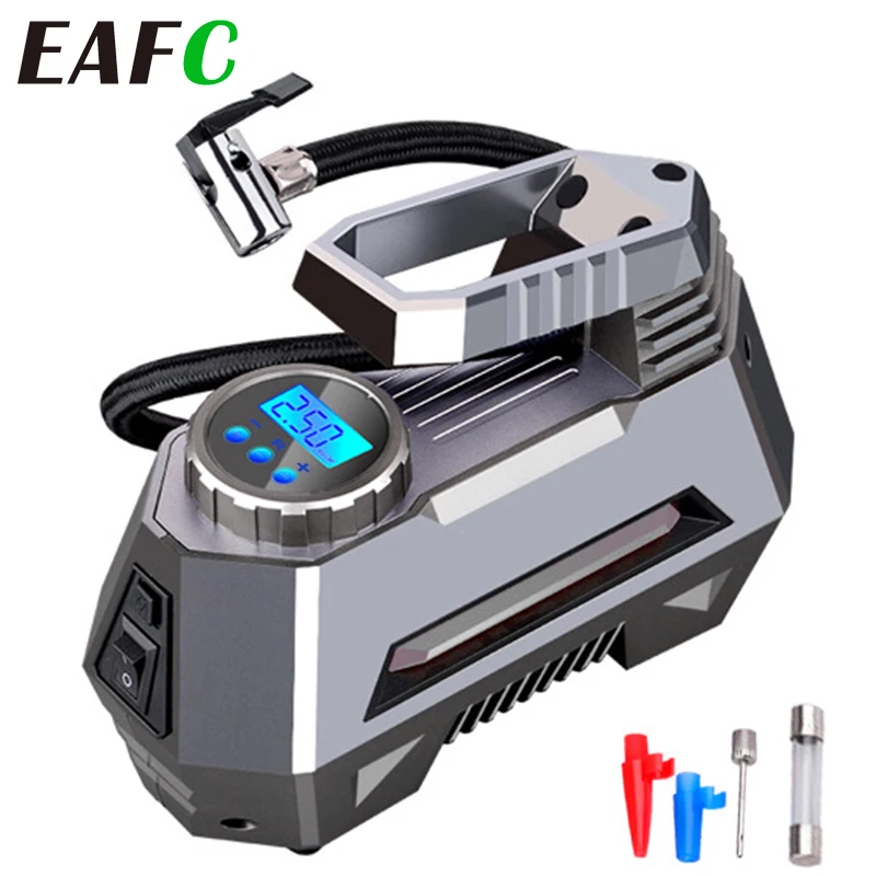 EAFC DC 12V 150PSI Car Air Compressor Tire Inflator Air Pump with Digital Pressure Gauge Tire Air Injector Tire Inflation