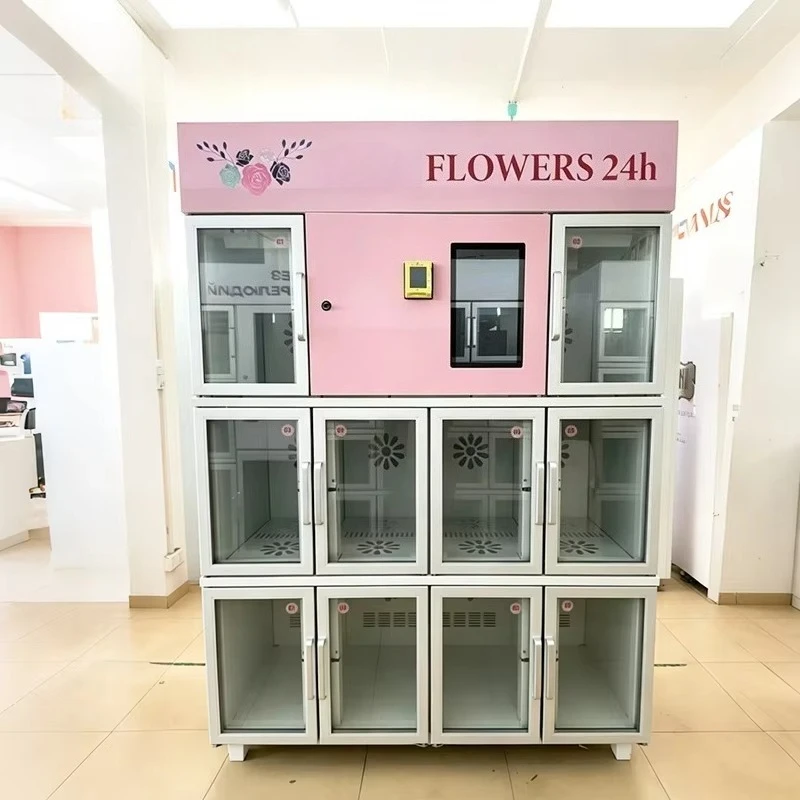 Intelligent Floral Self‑Sales Kiosk, Refrigerated Preservation, Multiple Payment Options, Suitable For Airport And Tourist Site