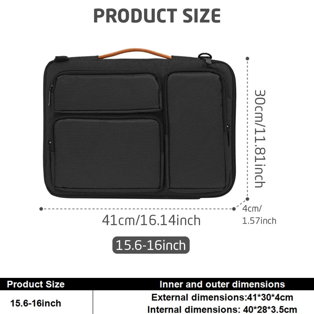 15.6 16Inch Laptop Bag Sleeve Fit for MacBook Pro Lenovo HP Asus Dell Samsung Surface Shoulder Handbag Notebook Pouch Briefcases