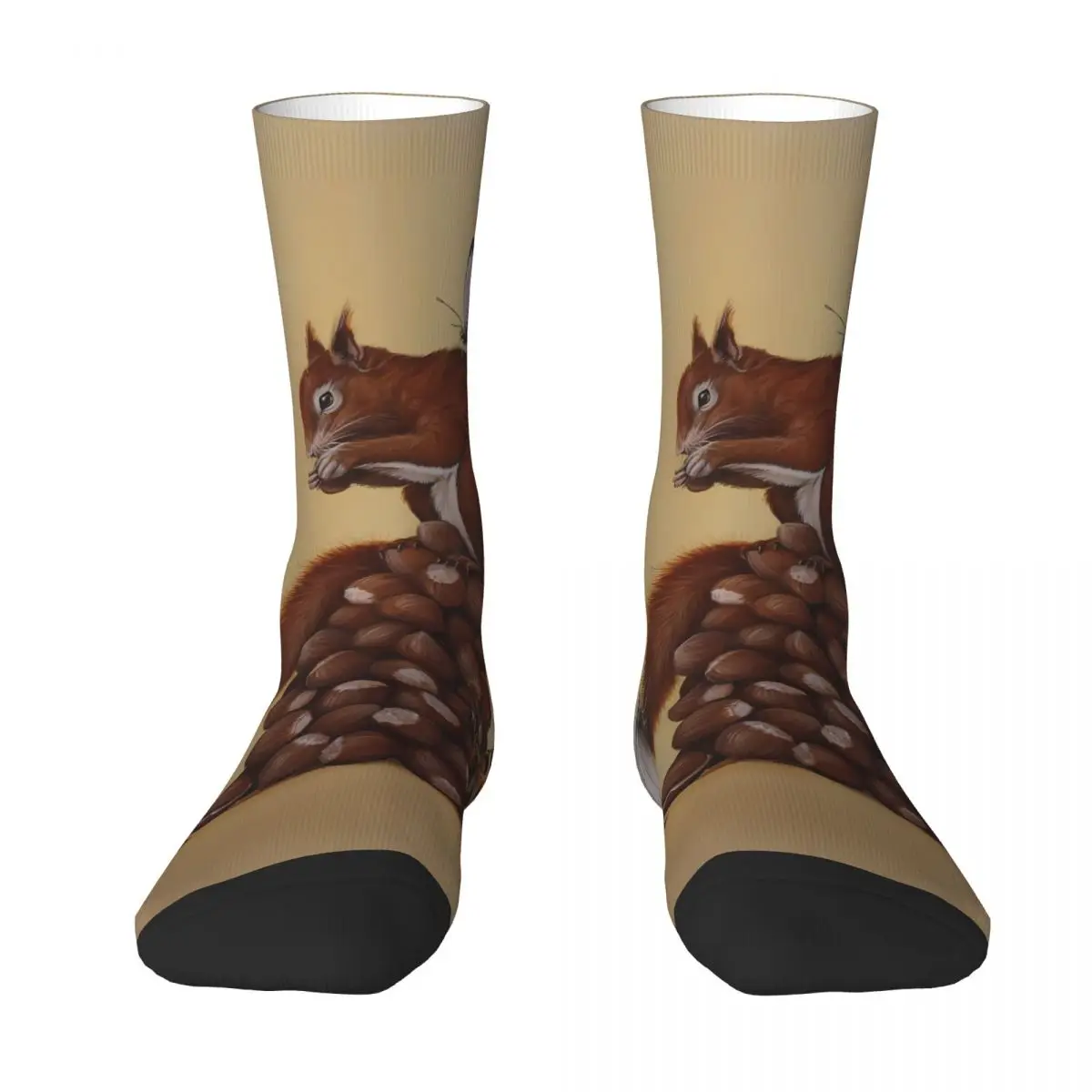 Squirrel Sock Printed Man Polyester