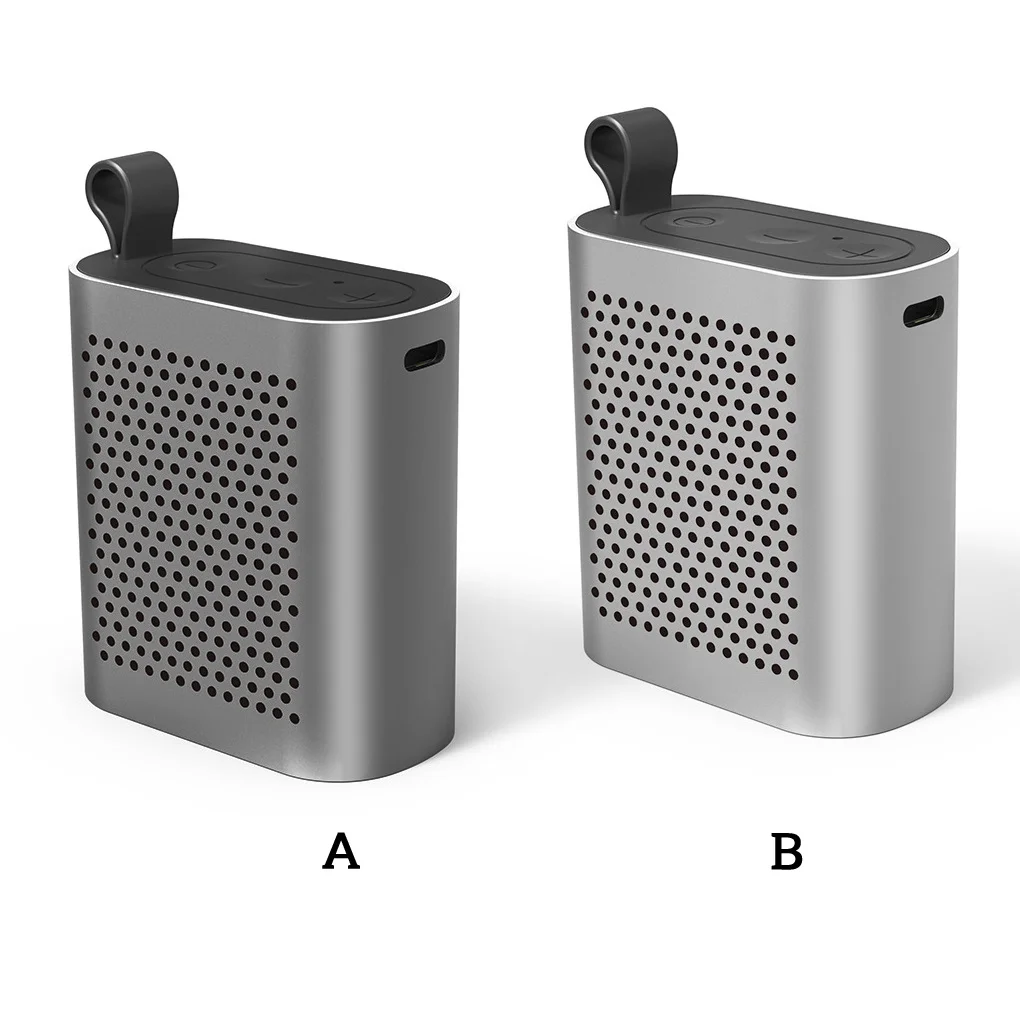 مكبر صوت كمبيوتر متوافق مع بلوتوث ، خرج 5 واط ، للمشي لمسافات طويلة في الهواء الطلق ، ستيريو بلاستيكي محمول ، لاسلكي ، رمادي