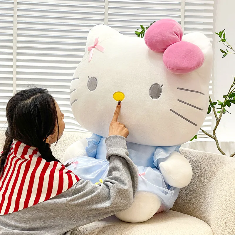 ตุ๊กตาซานริโอ้เฮลโลคิตตี้น่ารัก ตุ๊กตาเฮลโลคิตตี้นุ่มนิ่มสำหรับเด็ก ของขวัญวันเกิด ตุ๊กตาแฟนตาซีแลนด์นุ่มนิ่มกอดได้