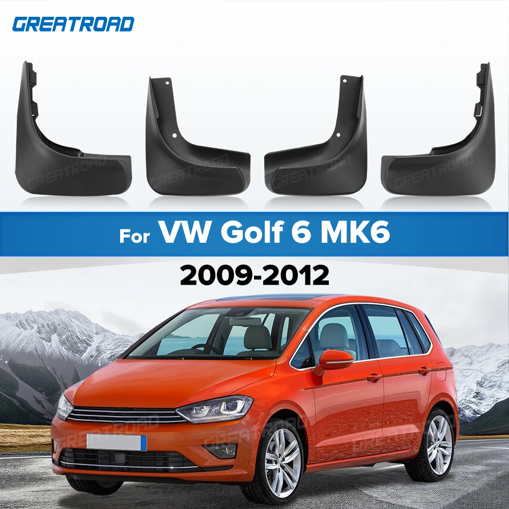 For Volkswagen VW Golf 6 Mk6 2009 2010 2011 2012 Fender Mudflaps Splash Guards Mudguards Mud Flaps Car Accessories