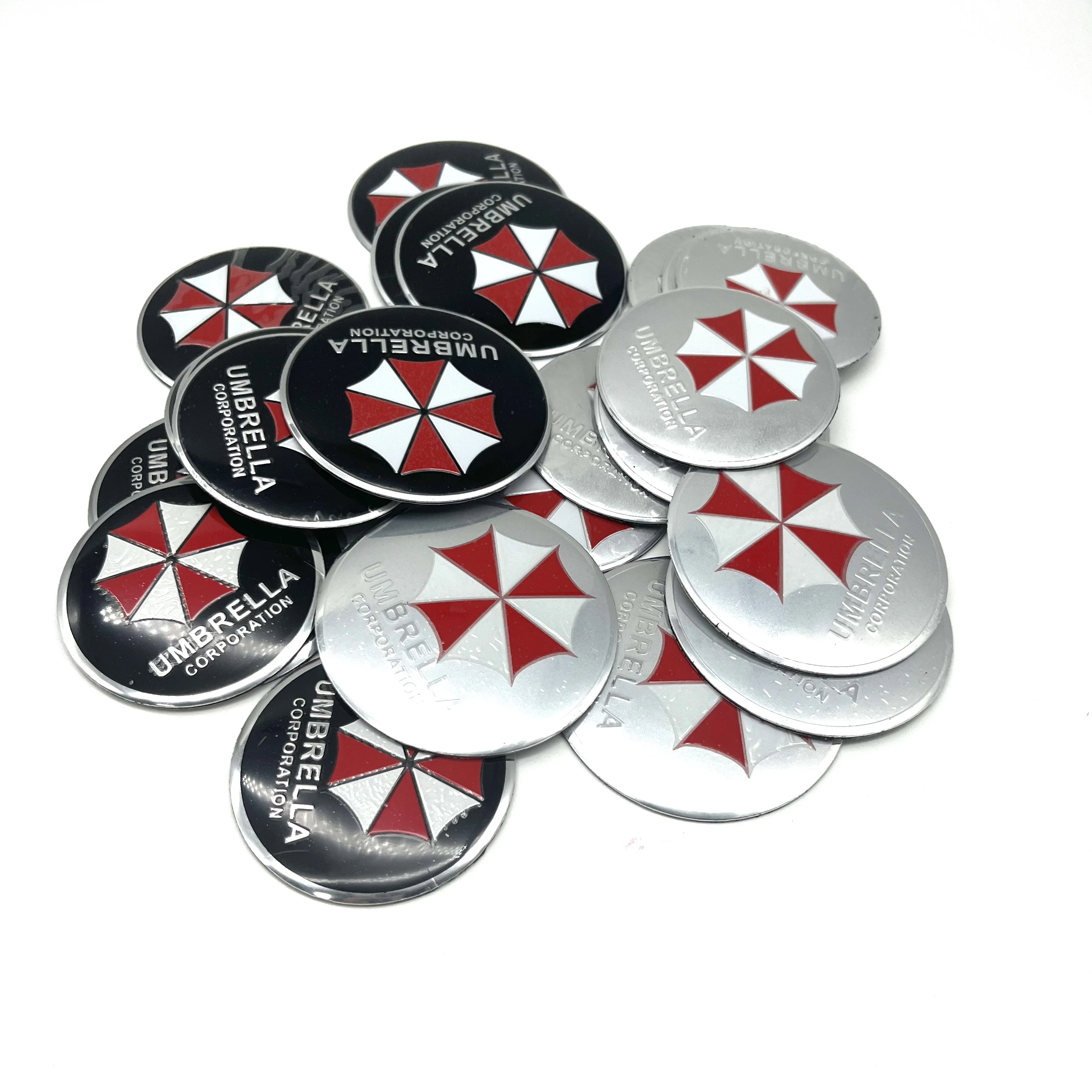 4pcs 56mm 65mm UMBRELLA CORPORATION 3D Sticker Universal Car Wheel Center Cap Sticker Badge Emblem Sticker Styling Accessorie