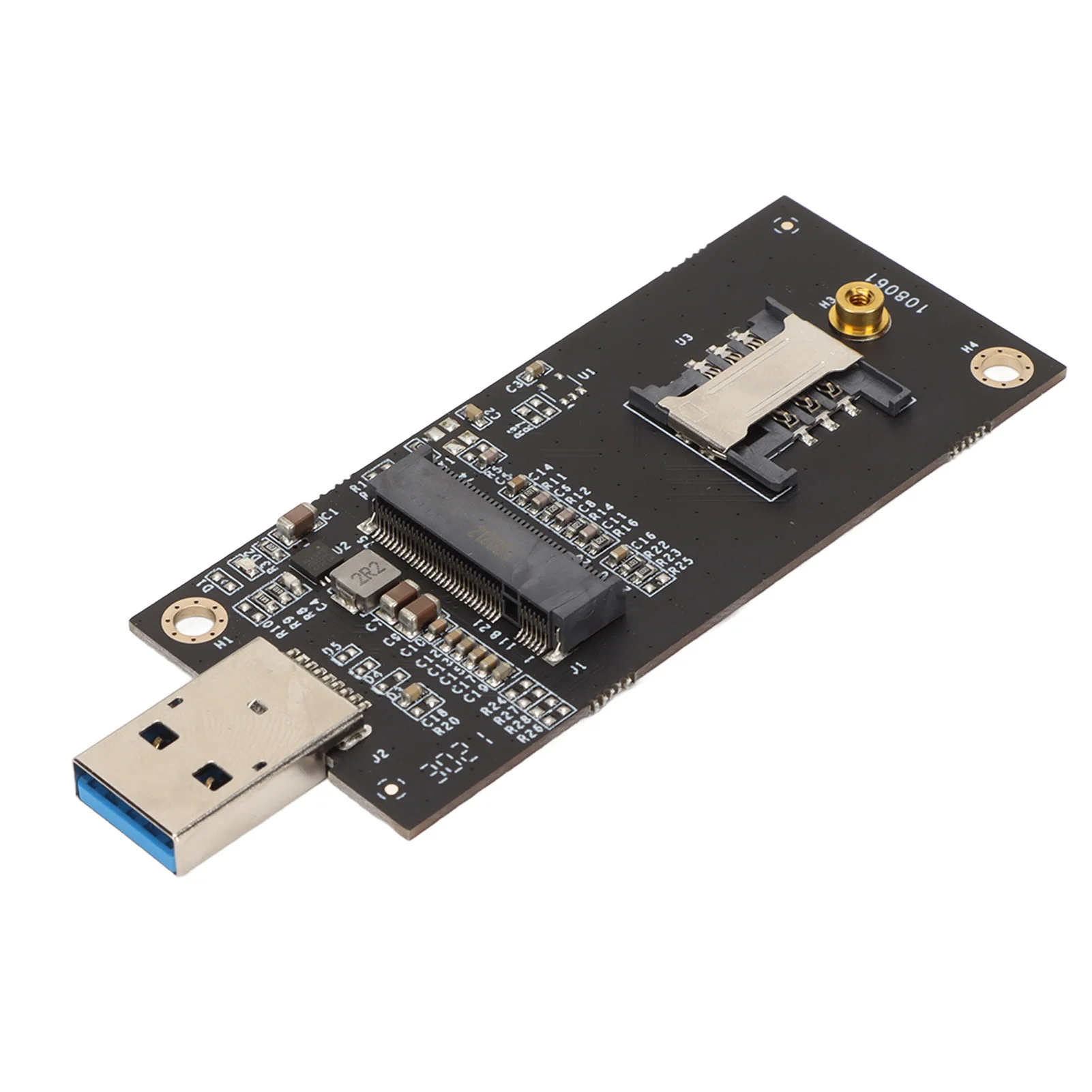 NGFF to USB 3.0 Adapter with SIM Card Slot Plug and Play Stability 3G 4G M.2 to USB Adapter Card for Windows for Linux