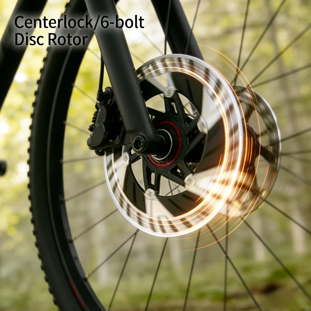 

Floating Heat Dissipation Bike Brake Rotors for Road & Mountain Bikes, 6-Bolt/Center-Lock Compatible