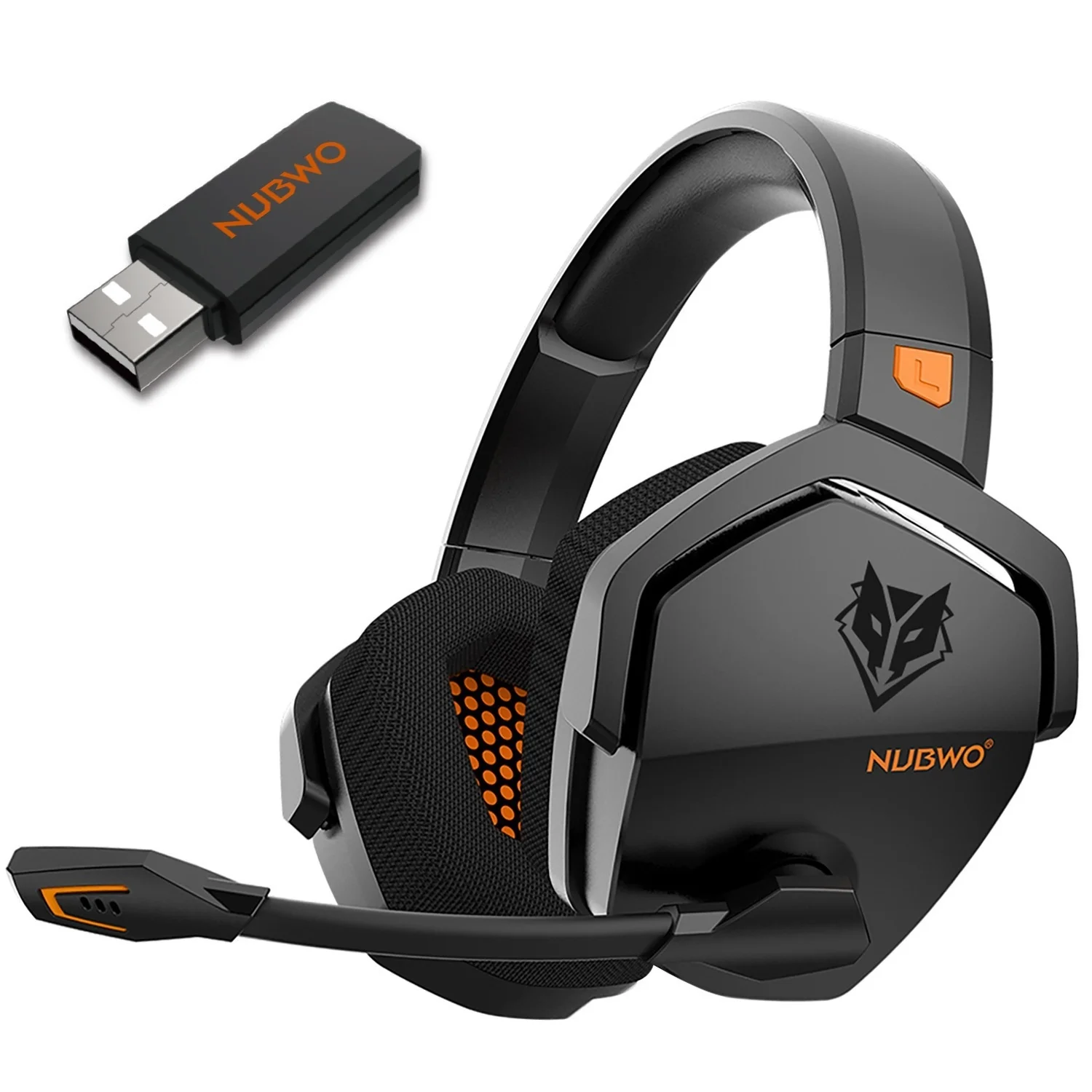 

Nubwo/Wolf Bowang G06 On-Ear Wireless Gaming Headset 2.4g Bluetooth Noise Reduction Stereo USB Connectors for Sports Use