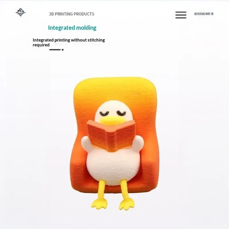 New 3D Printing Reading Ducks To Accompany Children's Reading Popular Items Handheld Models Simulation Toys Children's Gifts