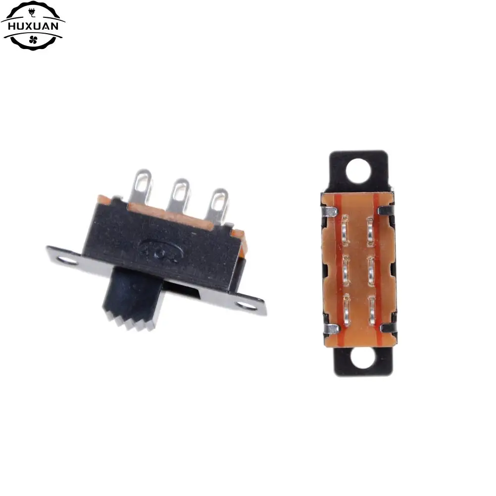 10 Pcs 2 Position DPDT 2P2T Panel Mount Vertical Slide Schalter 6 Pin 0,5 EINE 50V DC