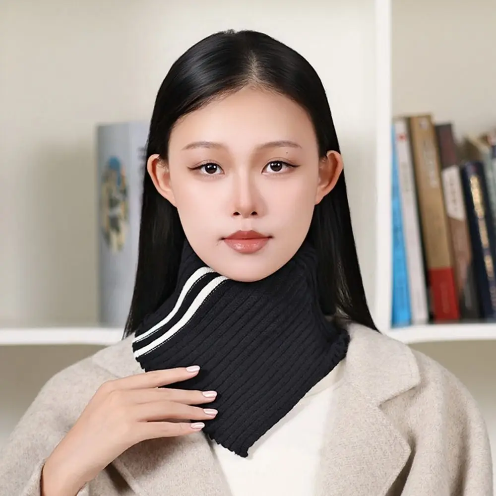 أزياء الشتاء محبوك وهمية طوق دافئ انفصال الرقبة أدفأ يندبروف وشاح ناعم الرجال النساء #3