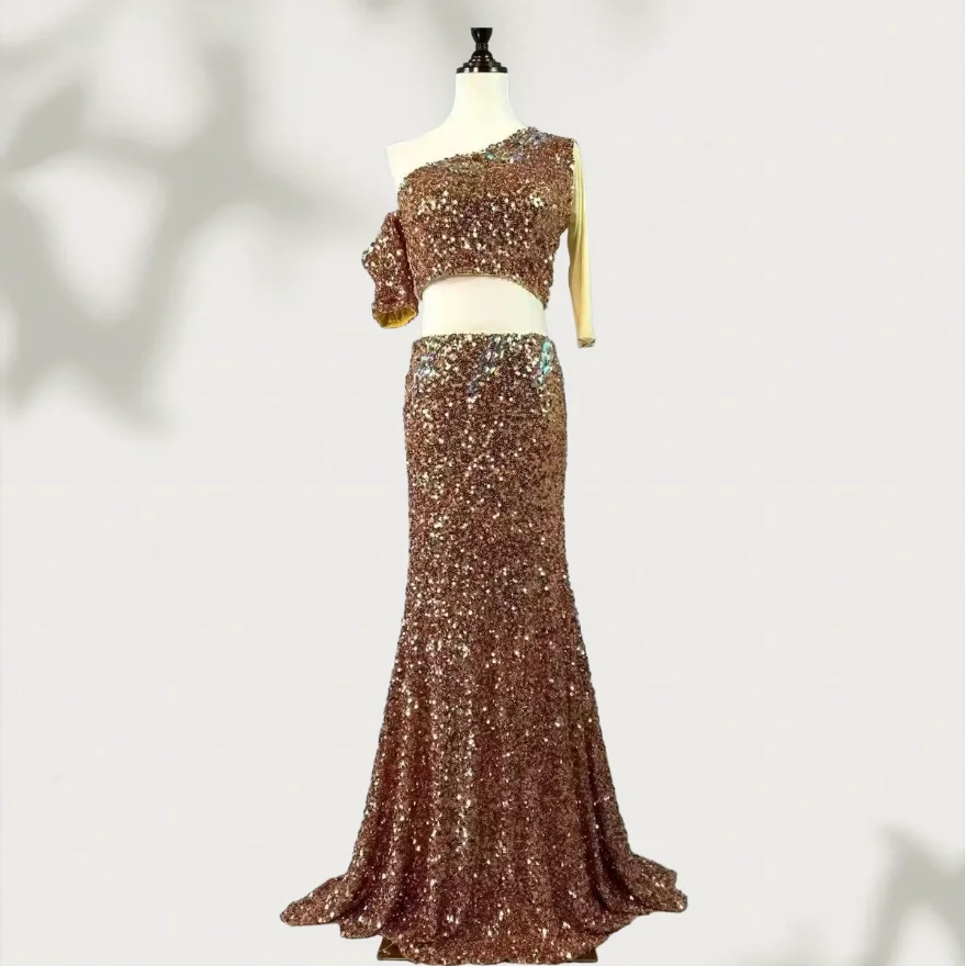 belly dancing set for adults and children customized high-end sequin performance costume Oriental dance competition clothes