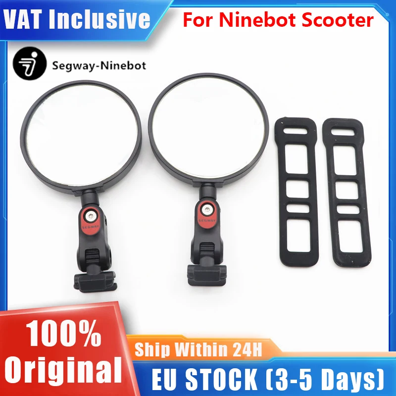 Image of EU LAGER Original Rückspiegel für Ninebot By Segway MAX G3 /ZT3 Pro /F3 /F3 Pro /E3 /E3 Pro / Teverun 7260R/ Kukirin G2 Max Elektroroller Allgemeine 360-Grad-Drehbare Spiegel