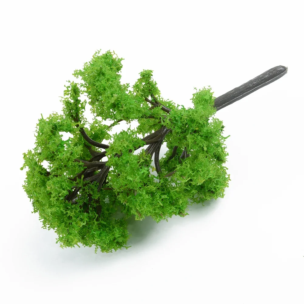 

Park Wargame Scenery Diorama 12cm Model Trees Plastic Green Landscape 10pcs Banyan Train Architecture Accessories