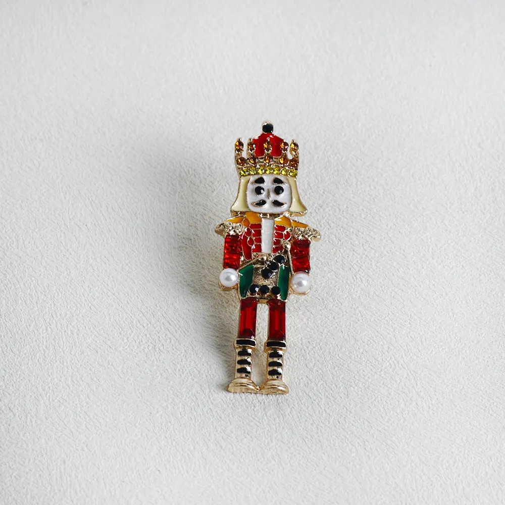2Pcs Christmas The Nutcracker Brooch- Cartoon Character Pin Jewelry With Unique Design For Christmas Cosplay Gifts For Friends