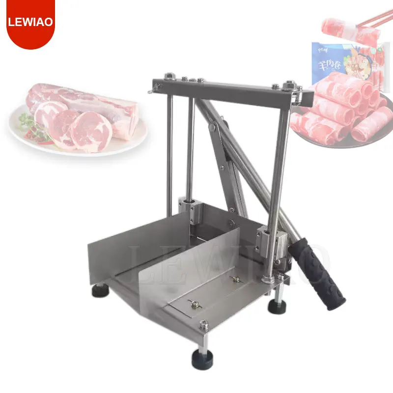 

Multifunction Manual Lever Type Frozen Meat Cutting Machine Hand Square Beef Brick Slicer Round Beef And Mutton Slicer