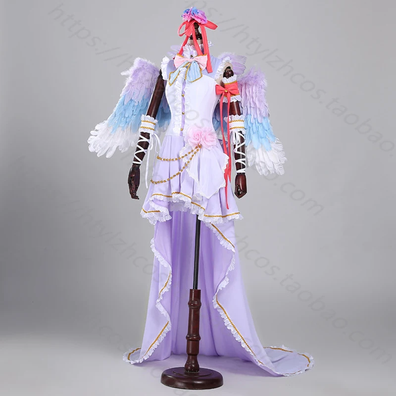 Love Live Nishikino Maki Cosplay Costume Christmas Dress White Valentine's Day Angel Awaken Dress Custom-Made  A