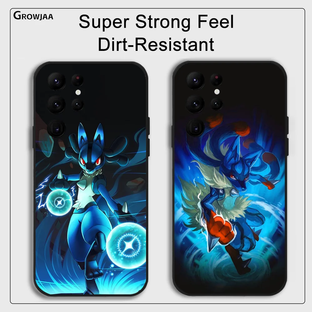 Lucario Cool  Phone Case for Samsung Galaxy S24 Ultra S22 S23 Ultra S21 S20 5G Protective Silicone TPU Funda