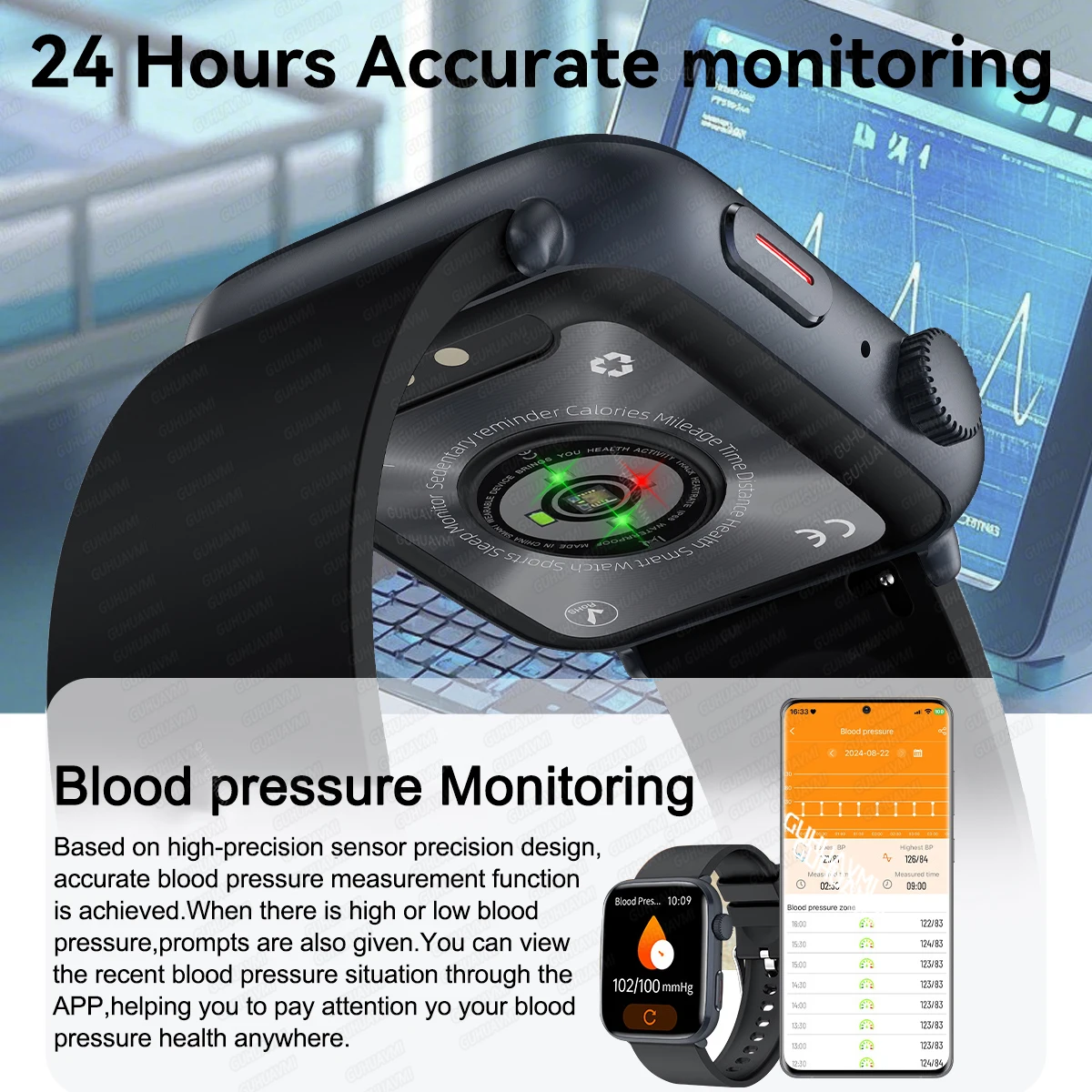 Original Ultra Series Smartwatch Heart Rate Thermometer Health Monitor NFC Bluetooth Call Smart Watch For IOS Xiaomi Men Women