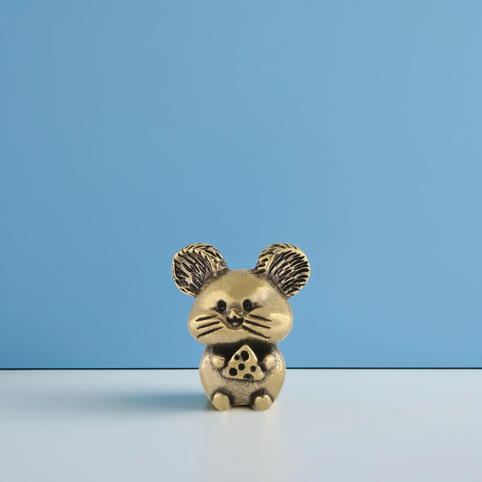 

Brass Brass Blessing Statue Exquisite Mini Animal Sculpture For Home Office Desktop Decor Car Ornament Fortune Gift