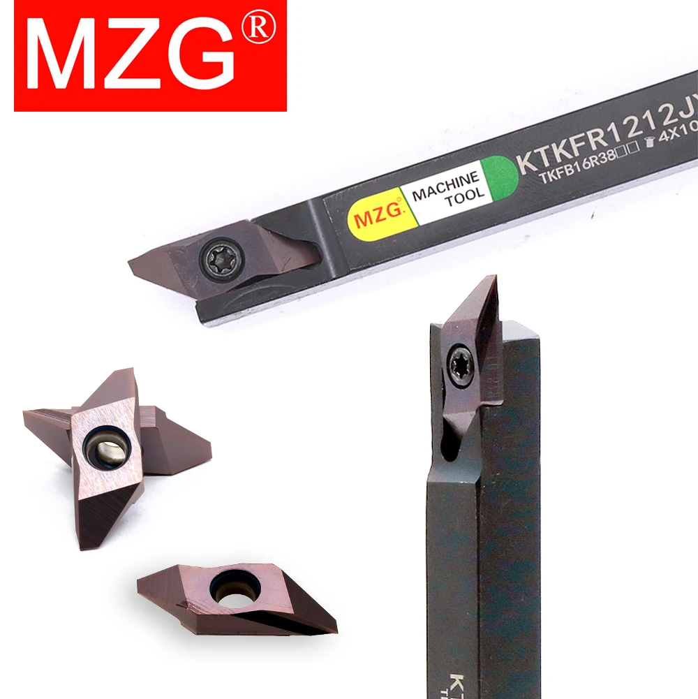 

MZG KTKFR 10*10 20*20 обработка мелких деталей CNC токарные стержни держатели для резки металлических Отрезов и канавок