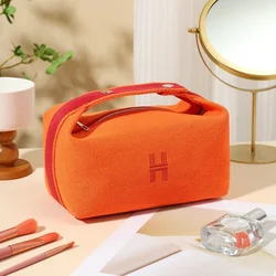 H home lunch box bag travel toiletry bag canvas handheld cosmetic bag portable female cosmetics storage bag