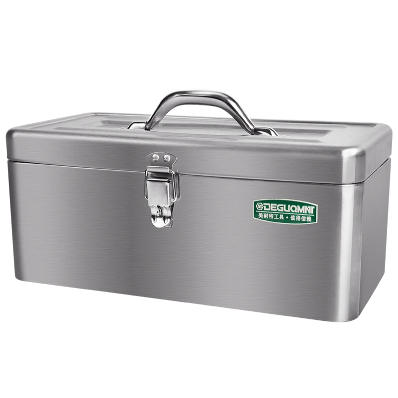 

Wyj Stainless Steel Toolbox Storage Box Vehicle-Mounted Home Use Multi-Function Portable Large