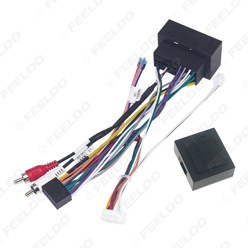 FEELDO Auto 16pin Android Stereo Power Kabelbaum Kabel Adapter Für Fait Viaggio (2012-2015)/Ottimo (2014-2015)