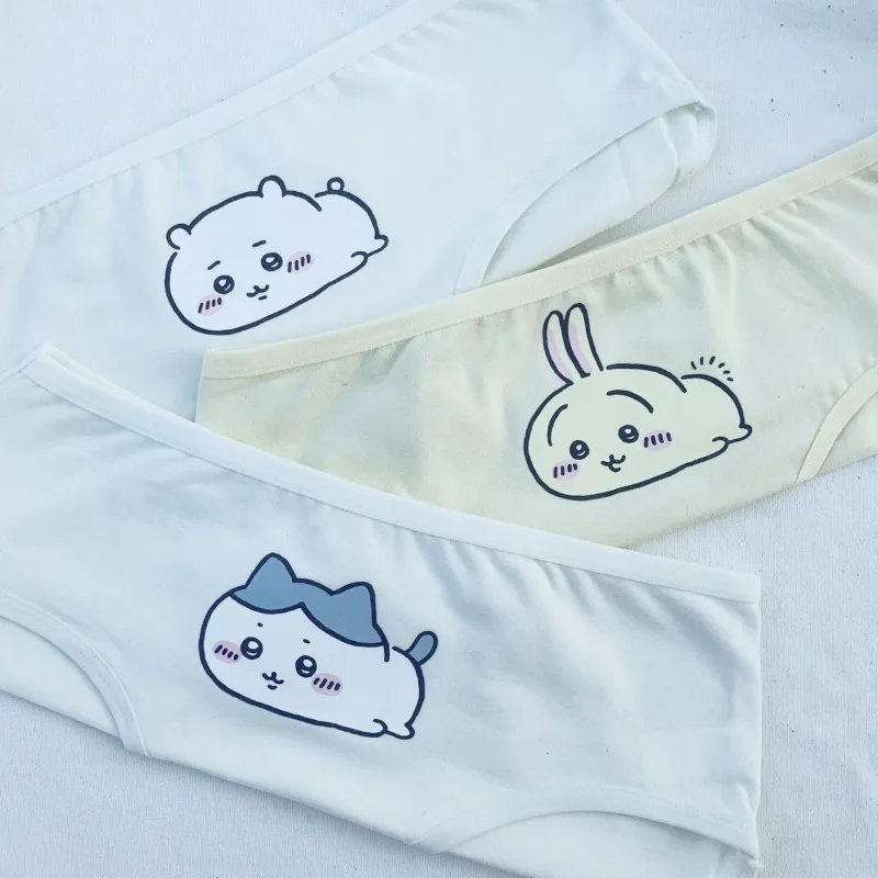 New Cartoon Innovation Chiikawas Anime Series Girls Love Underwear Underwear Kawaii Students Cute Print Breathable Briefs Gift