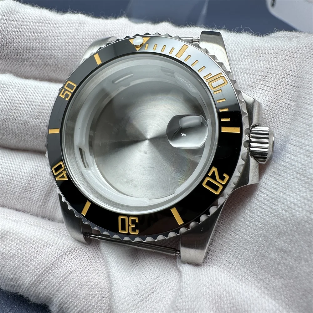 メンズステンレススチール時計ケース,メカニカル時計アクセサリーセット,動き40mm, 8200, 8215, 2813, 3804