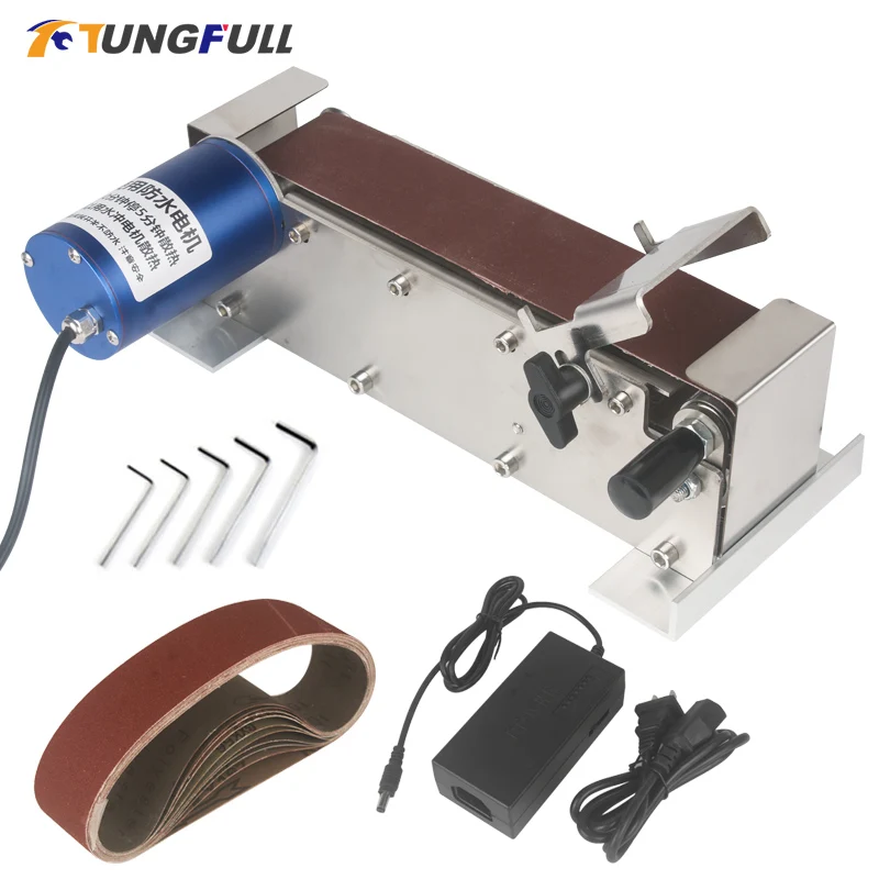 

Waterproof Mini Belt Sander Grinder Sanding Machine 50*533mm Band Sander for Knives Cutter Edges Sharpener Sander Electrical