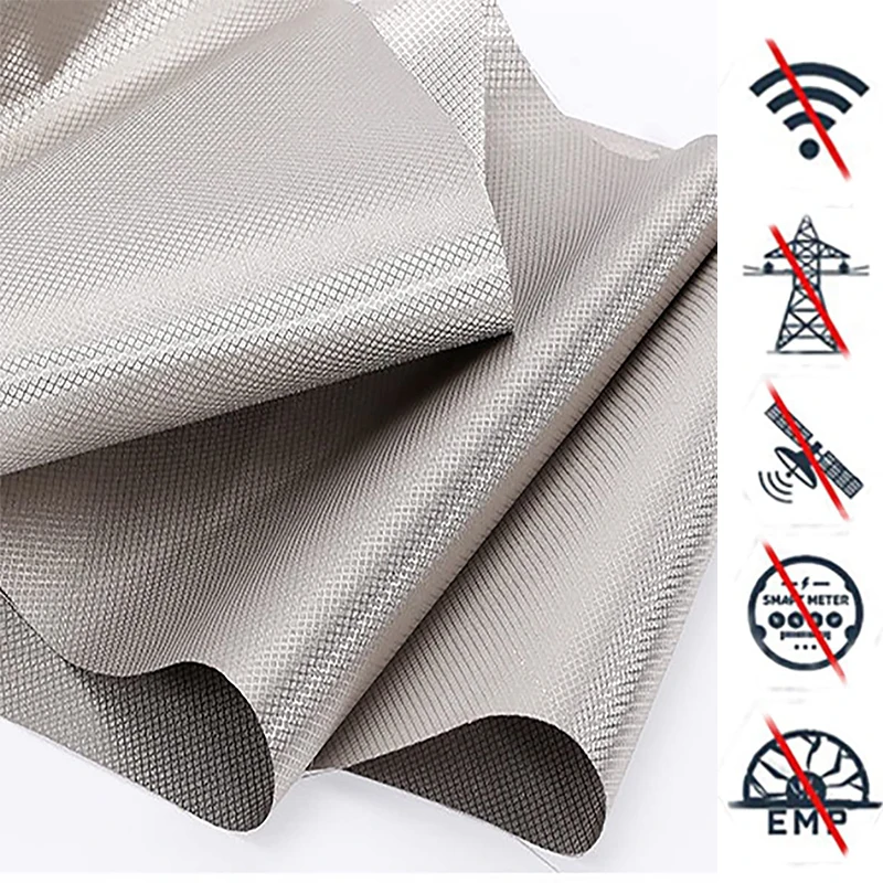 New RFID Shielding Faraday Fabric 4G 5G WIFI EMF EMI High Frequency Electromagnetic Shielding Cloth DIY Wireless Shield Fabric