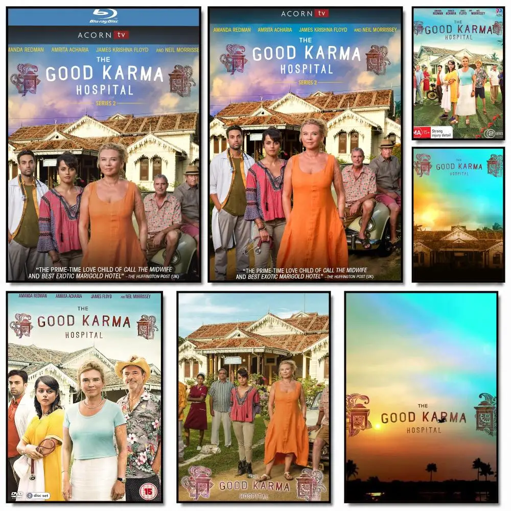 tv series T-The Good Karma Hospital-L Poster Removable Wall Sticker for Home Cafe Bar Office Interior Decor