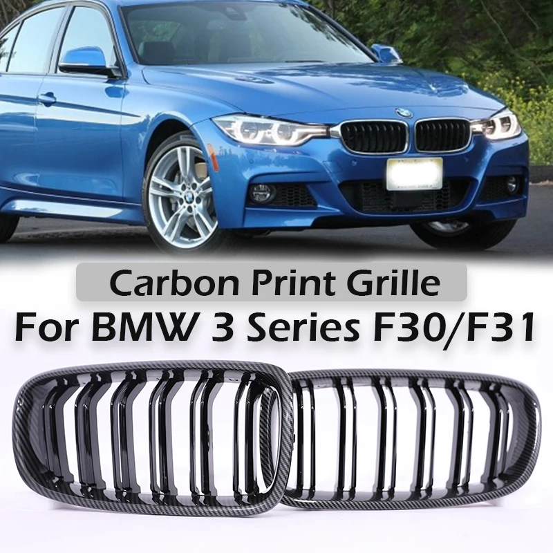 

Рамка для печати из углеродного волокна M Цветная решетка ABS Решетка для почек для BMW 3 серии F30 F31 F35 2012-2019 320i 328i 330i 340i Аксессуары