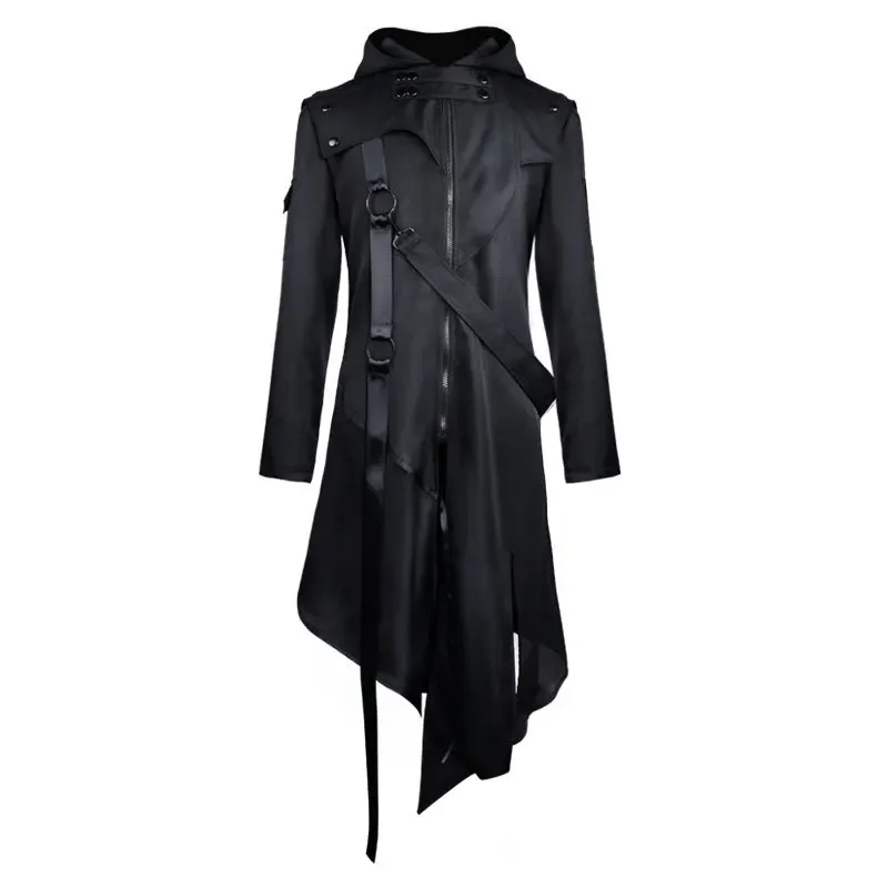 New Mid-Century Gothic Men's Steampunk Irregular Coat