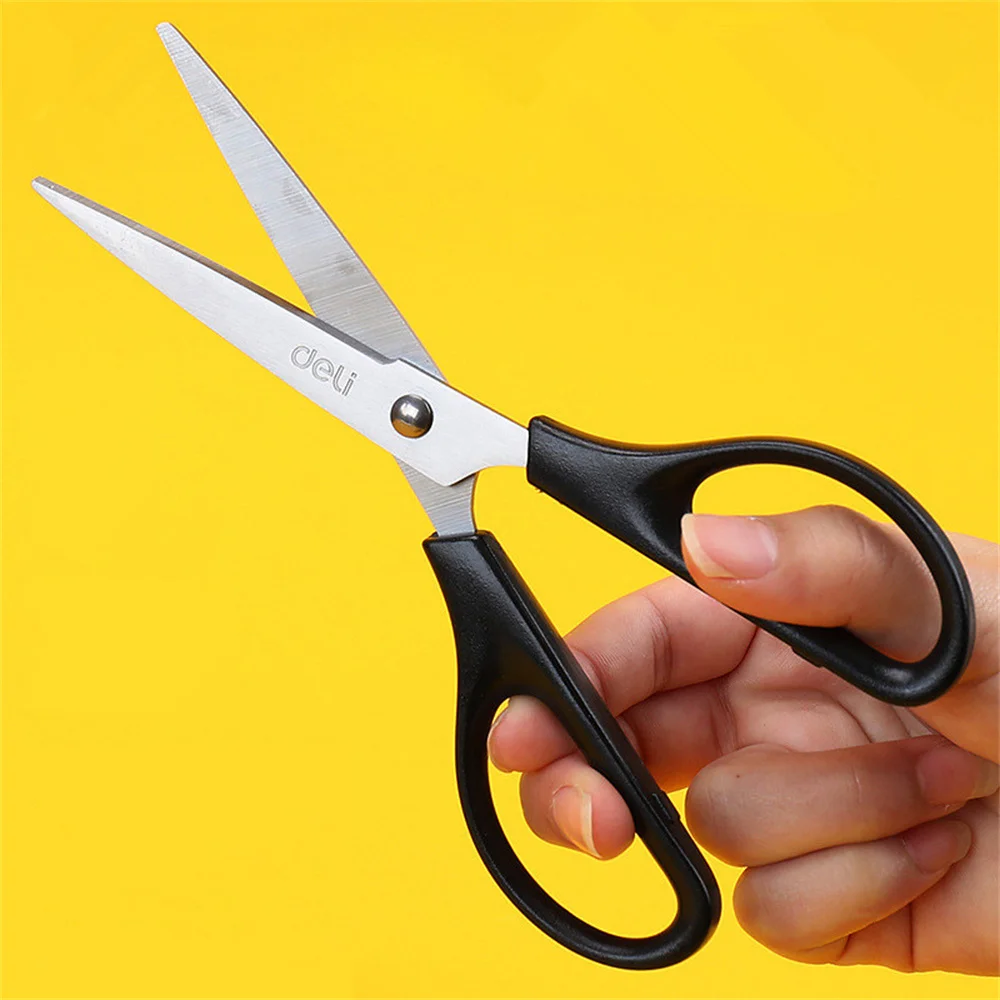 

Deli Stainless Steel Big Scissors Tailor Home Shears Kitchen Knife Business Office Supply Student Paper Cutter Tool Stationery